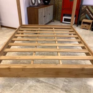 Letto Baldacchino in Teak Massello