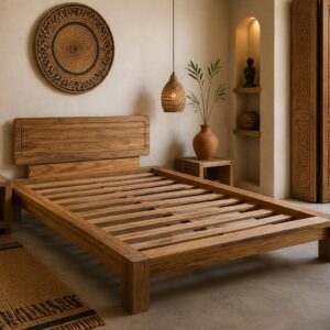 Letto Essential Teak Con Testata