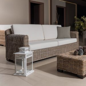 Divano 3p Cayman Rattan Naturale
