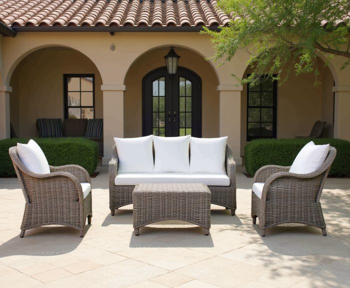 Set Katrina Rattan Kubu Naturale