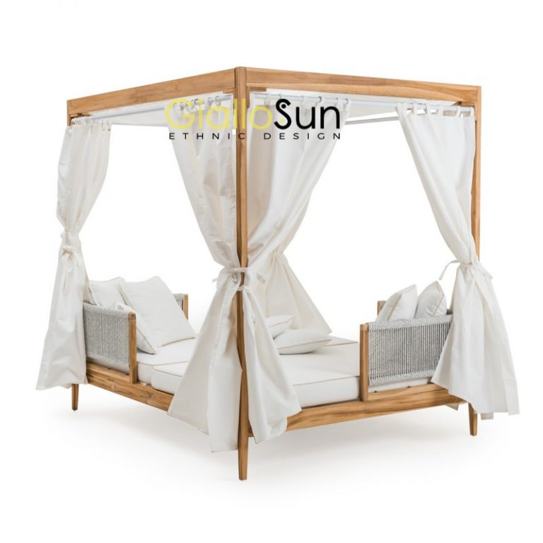 Letto Baldacchino Zante Teak