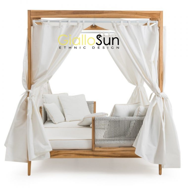 Letto Baldacchino Zante Teak