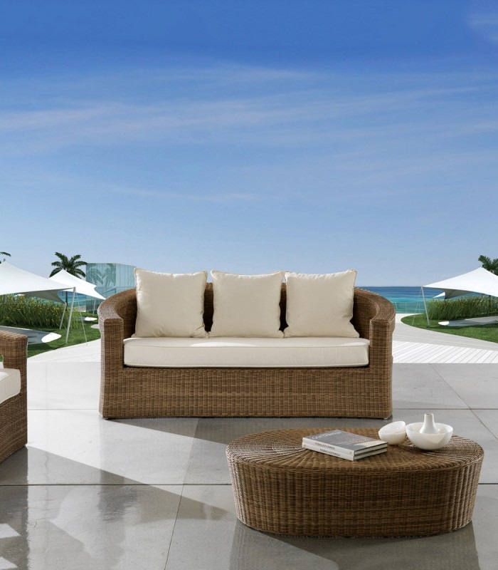 Divano Oasi 3P Rattan Sintetico