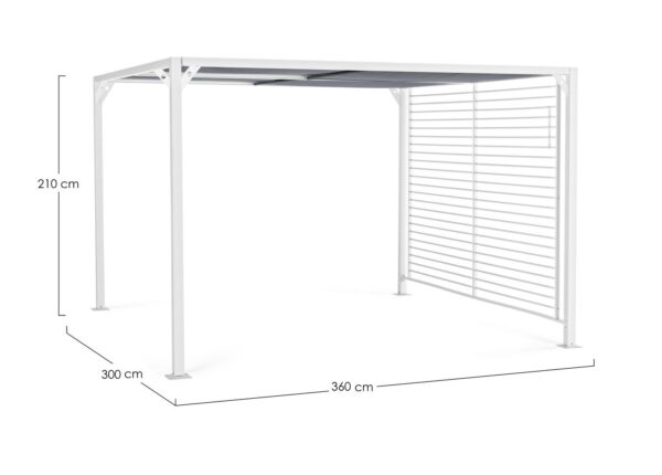 Gazebo Noah 3X3.6 Bianco