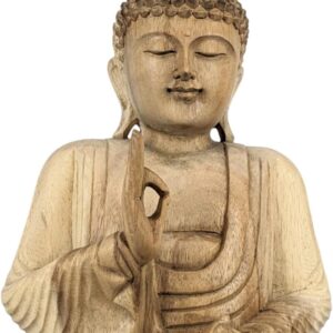Statua Legno Buddha