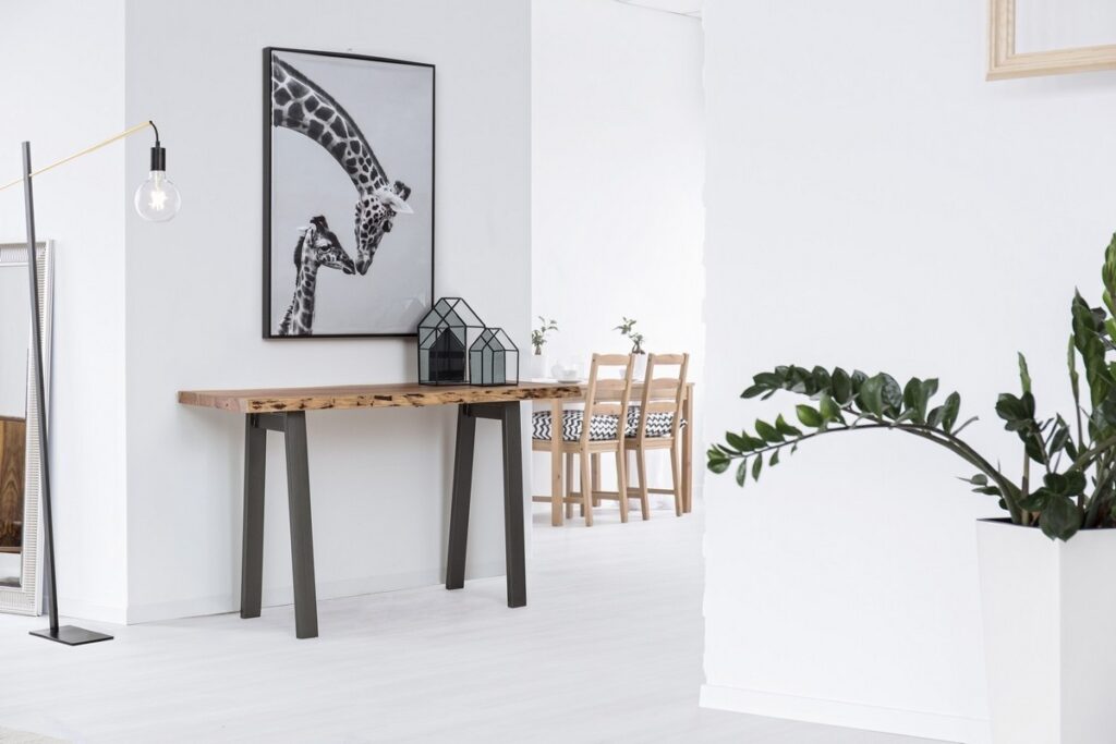 Consolle tavolo etnico in legno massello