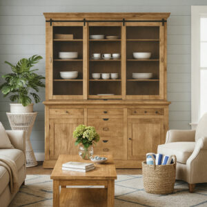 Credenza-Vetrina Doppio Corpo Victoria