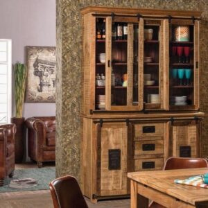 Credenza-Vetrina DoppioCorpo Newport