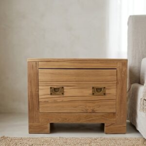 Comodino Legno Teak 45