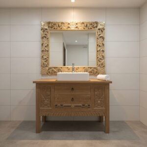 Mobile Bagno Teak Riciclato 120