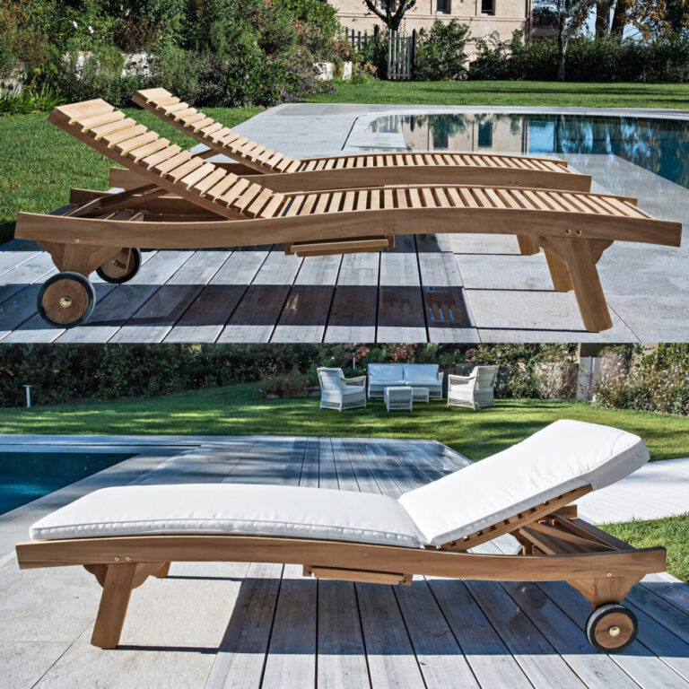 Lettino Prendisole Melvin Teak