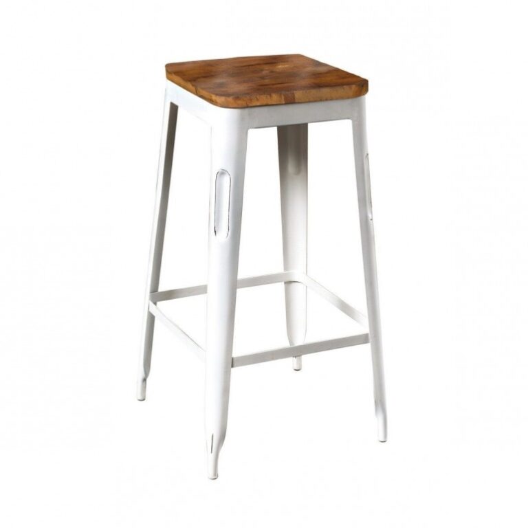 Sgabello Bar Cook Bianco