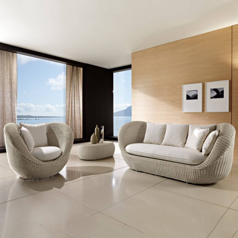 Set Salotto Movida 3P Rattan Sintetico