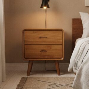 Comodino Teak 2Css 50