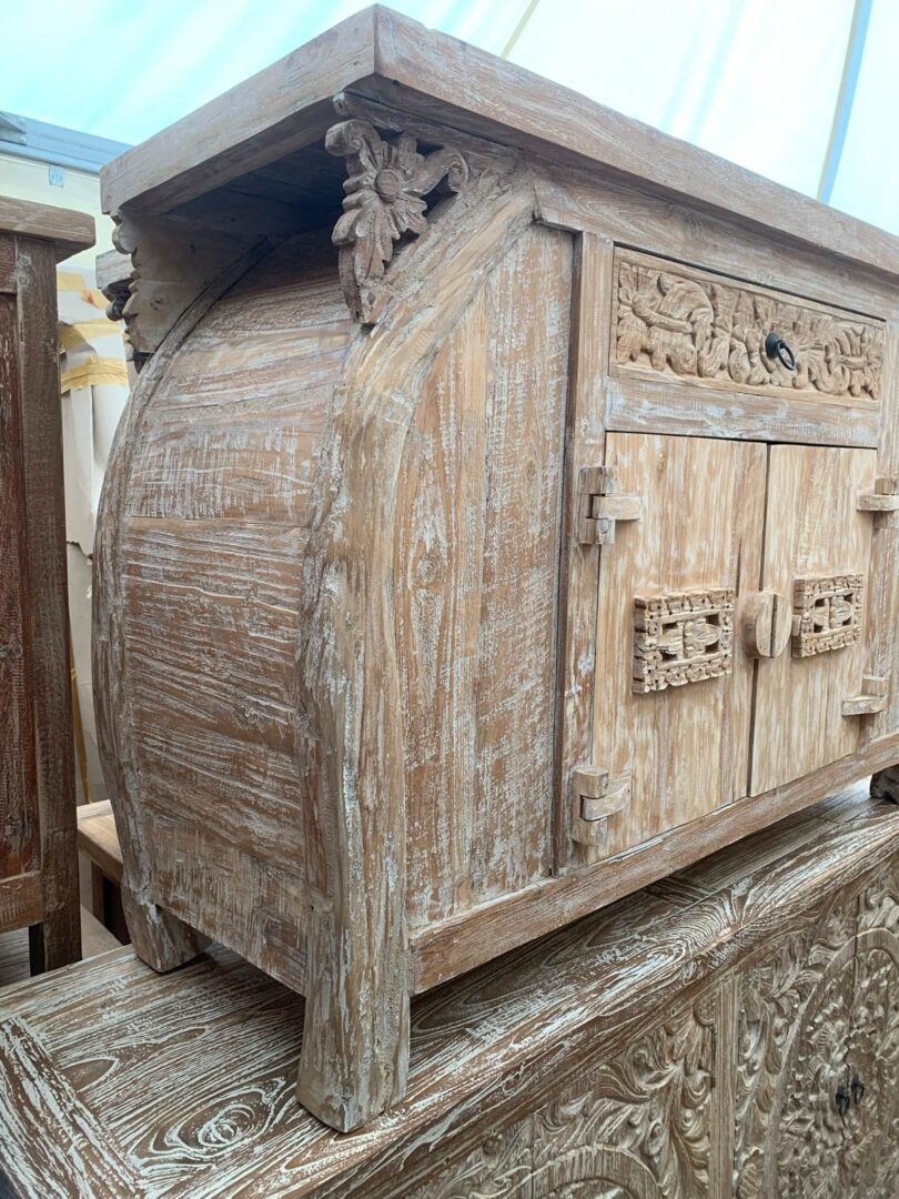 Madia Credenza Teak Sbiancata