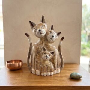 Tris Gatti Legno Uniti (4)