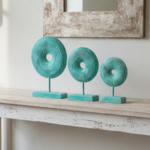 Tris Statue Cerchio Legno