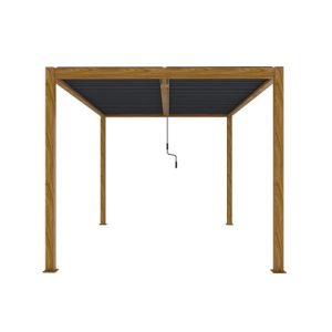 Pergola Bioclimatica 3×4 Effetto Legno