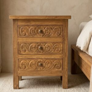 Comodino Teak 3Css