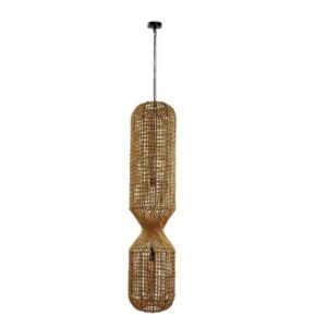 LAMPADARIO MALABO NATURALE H132