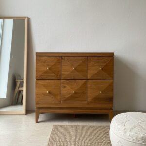 Mobile Cassettiera Teak 6C