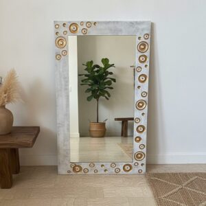 Specchio BiancoOro 70x120
