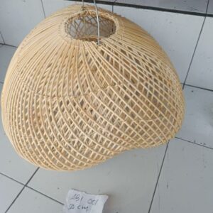 Lampadario Rattan Natural Intrecciato  CM Ø 50