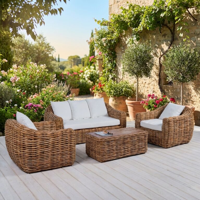Set Salotto Maupiti Rattan Naturale