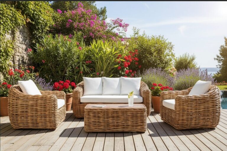 Set Salotto Maupiti Rattan Naturale