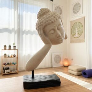 Statua Buddha Bianco 72