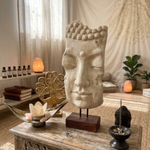 Statua Testa Buddha 70