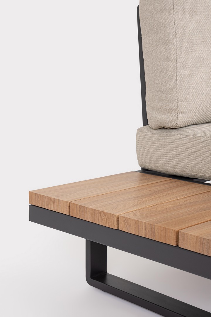 SET SALOTTO ANGOLARE ZELMAR ANTRACITE - immagine 8