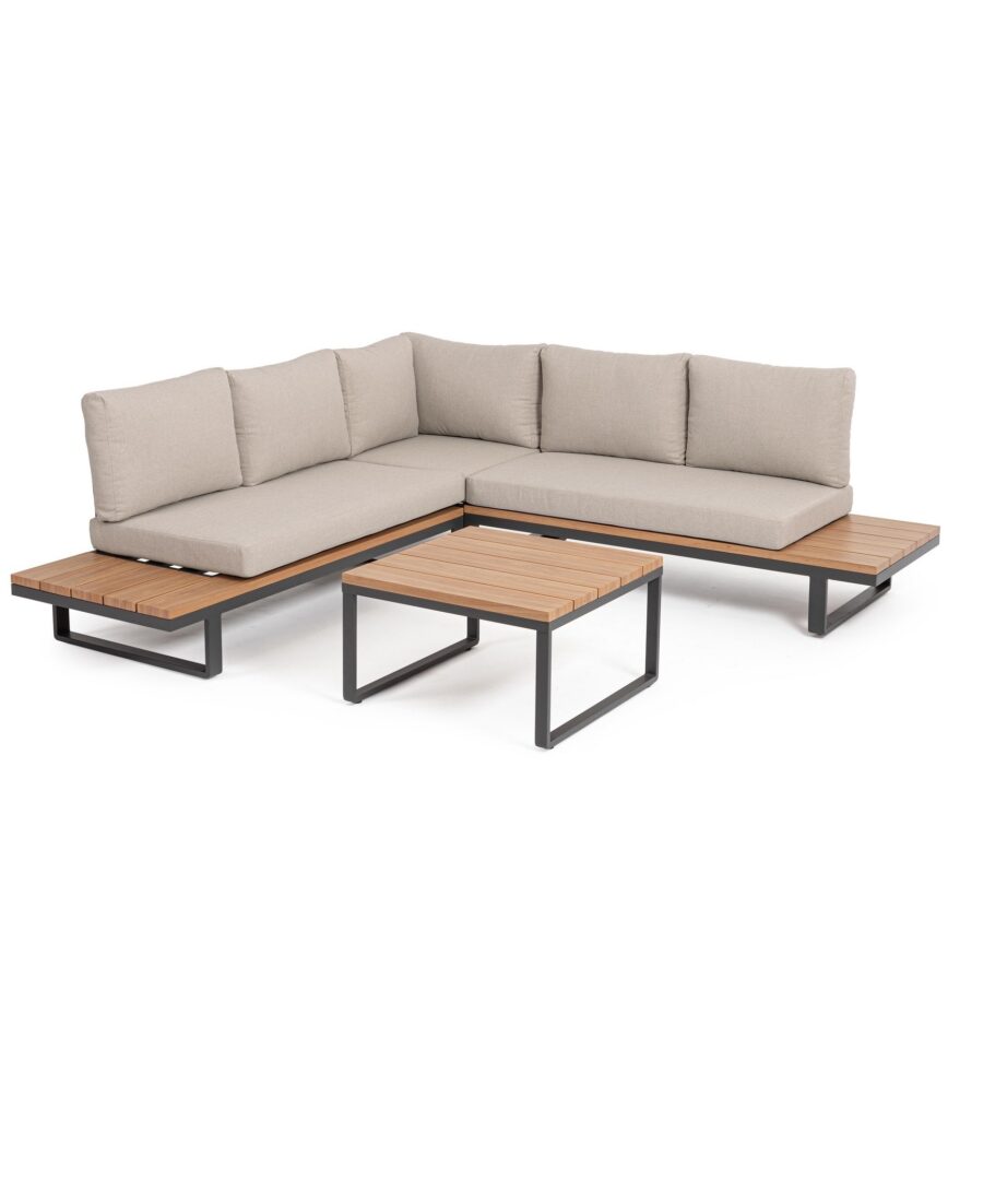 SET SALOTTO ANGOLARE ZELMAR ANTRACITE