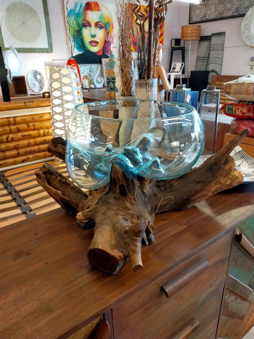 Radice Teak Ciotola Vetro - immagine 12