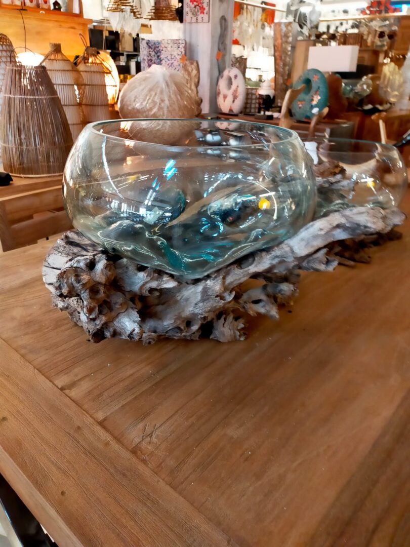 Radice Teak Ciotola Vetro - immagine 10