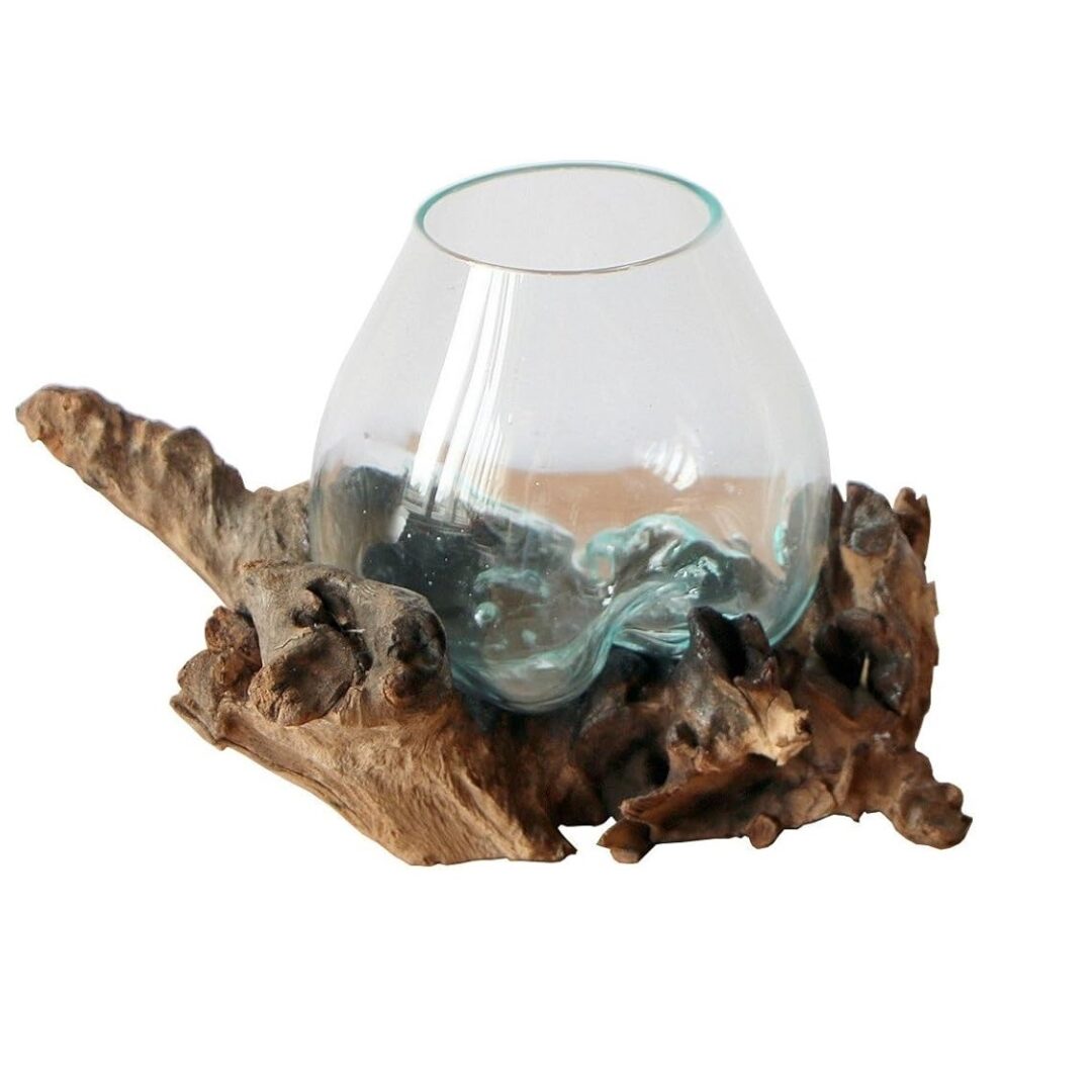 Radice Teak Ciotola Vetro - immagine 3