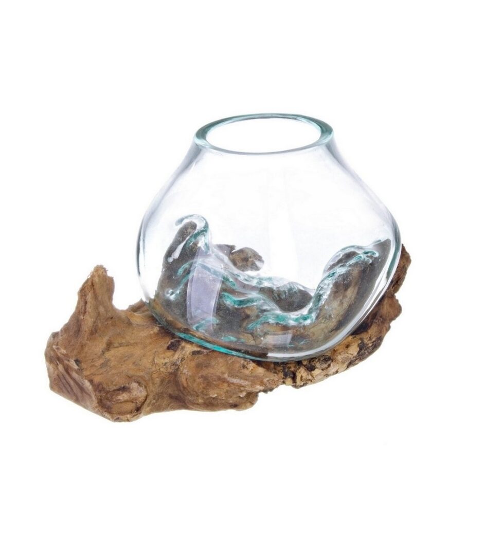 Radice Teak Ciotola Vetro - immagine 5