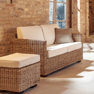Divano Small Box 2P Rattan Naturale