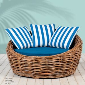 Divano Sofà Orbit Rattan Naturale