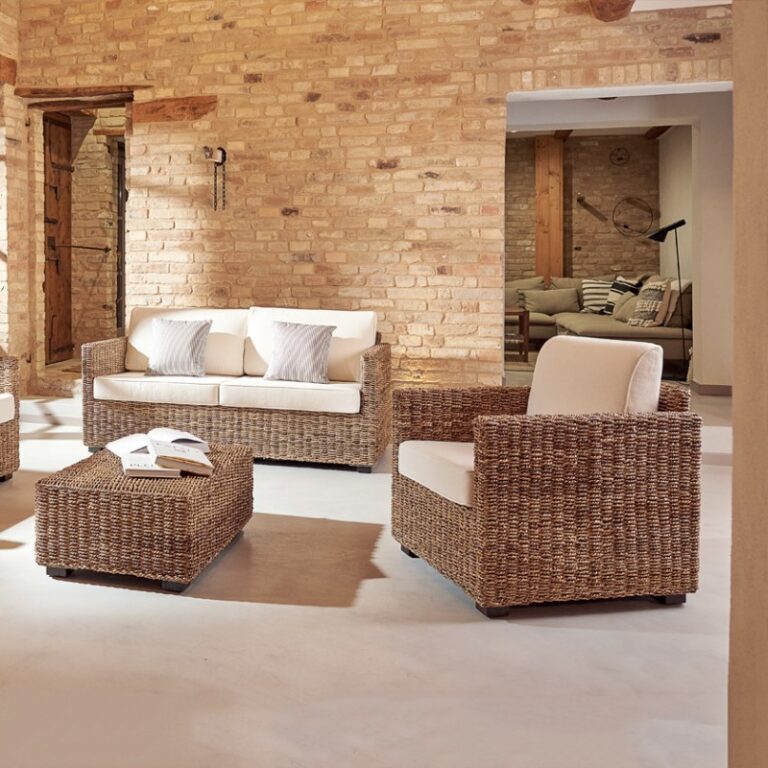 Poltrona Small Box Rattan Naturale