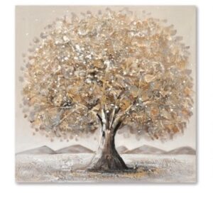 Quadro Albero Oro 60×60