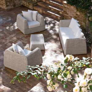 Tavolino Cactus Rattan Sintetico