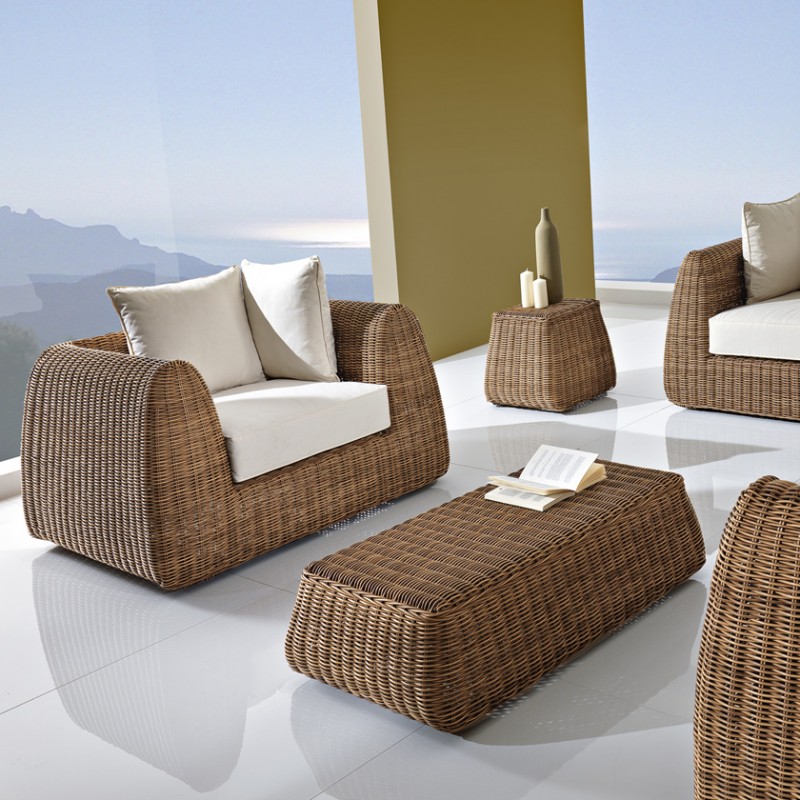 Tavolino Cactus Rattan Sintetico - immagine 3