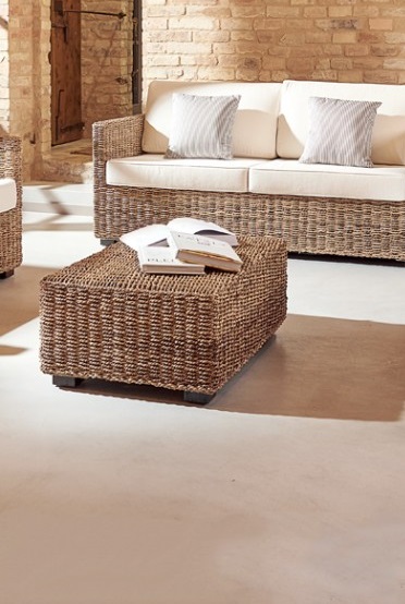 Tavolino Small Box Rattan Naturale