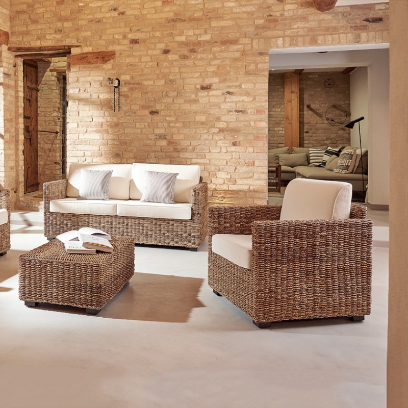 Tavolino Small Box Rattan Naturale - immagine 3