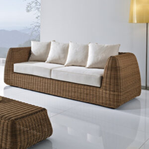 Set Salotto Cactus 3P Rattan Sintetico Bronze
