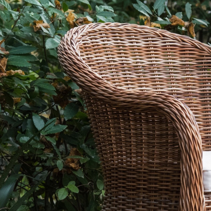 Set Salotto Charlie Rattan Sintetico Marrone - immagine 4