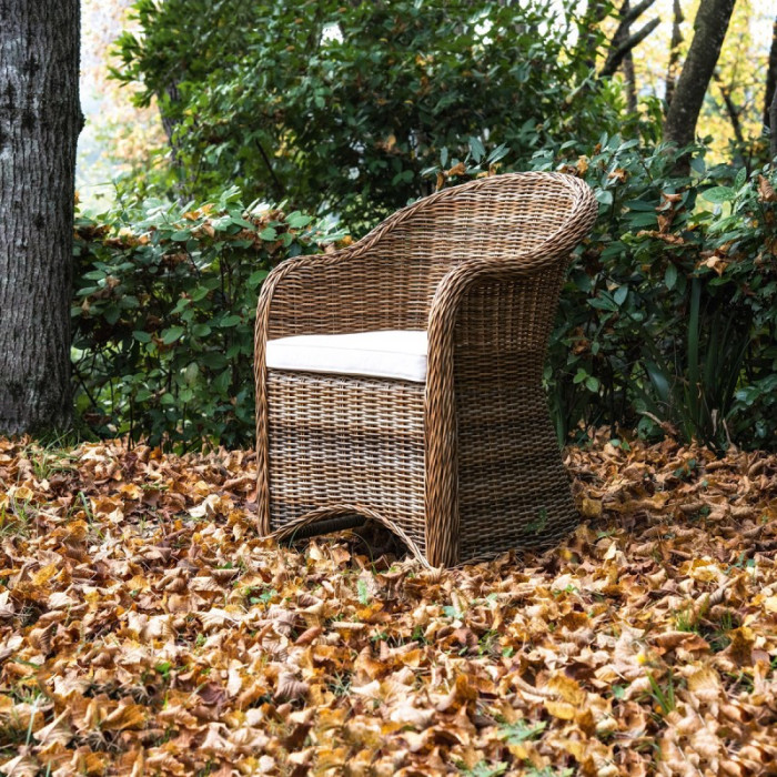 Set Salotto Charlie Rattan Sintetico Marrone - immagine 5