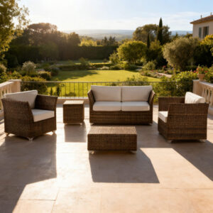 Set Salotto Don Pepe Rattan Sintetico Croco