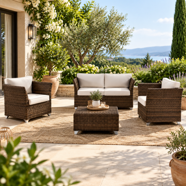 Set Salotto Don Pepe Rattan Sintetico Croco